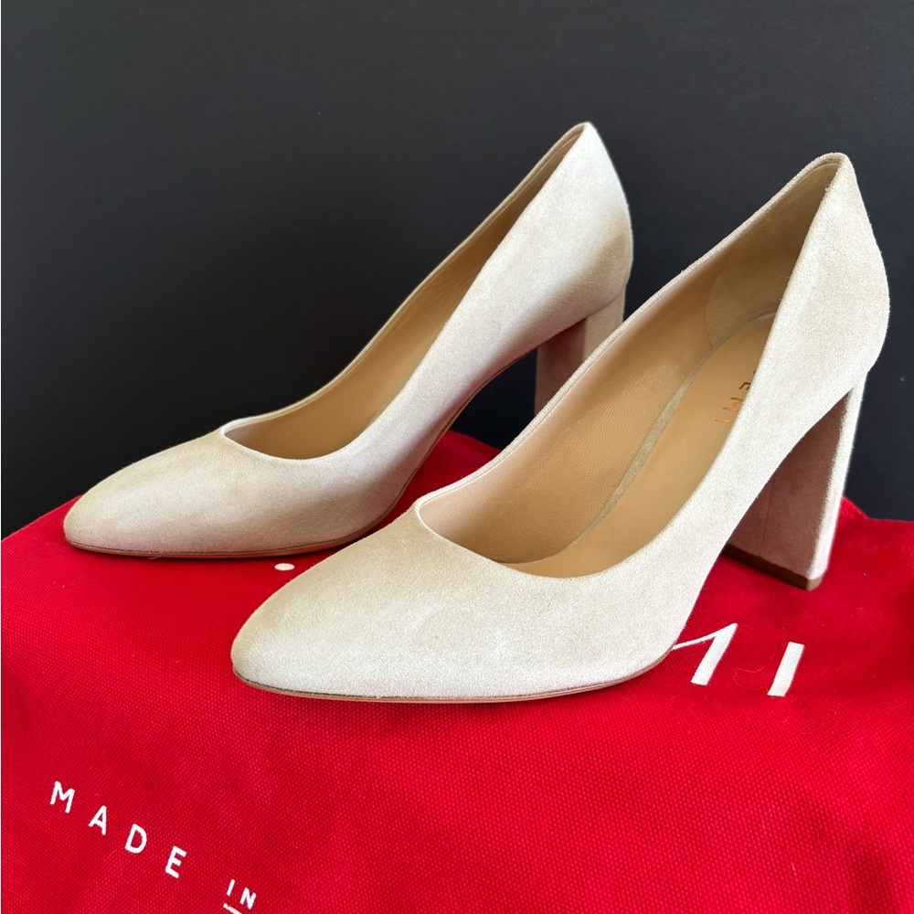 M.Gemi “Lustro” Suede Block Heel